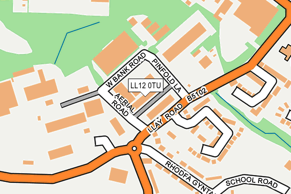 LL12 0TU map - OS OpenMap – Local (Ordnance Survey)