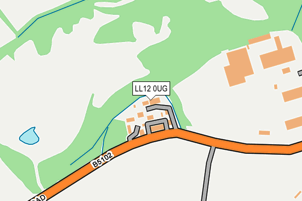 LL12 0UG map - OS OpenMap – Local (Ordnance Survey)