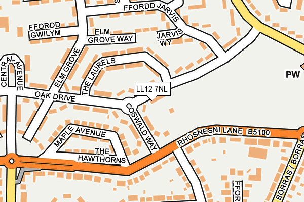 LL12 7NL map - OS OpenMap – Local (Ordnance Survey)