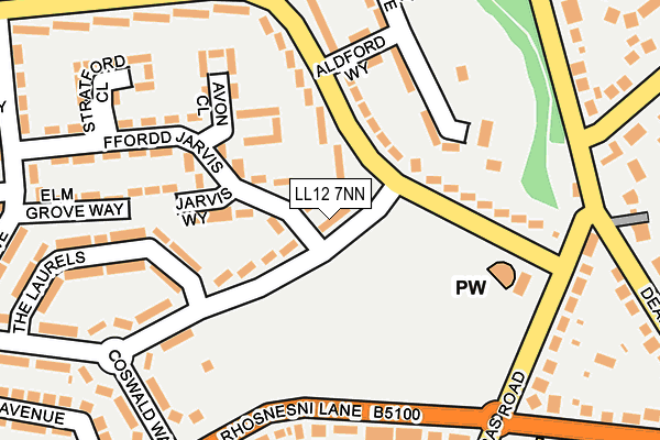 LL12 7NN map - OS OpenMap – Local (Ordnance Survey)
