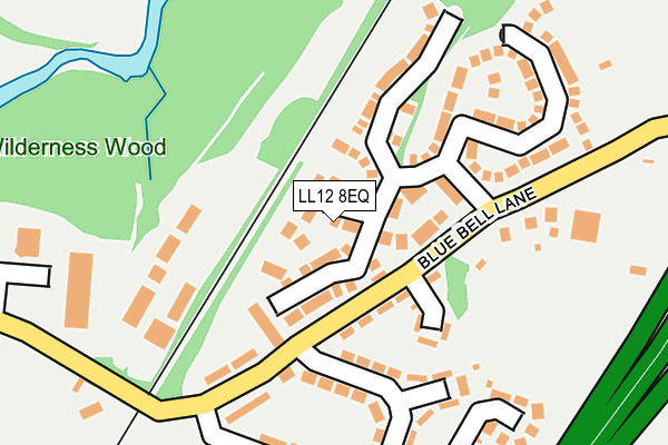 LL12 8EQ map - OS OpenMap – Local (Ordnance Survey)