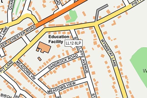 LL12 8LP map - OS OpenMap – Local (Ordnance Survey)