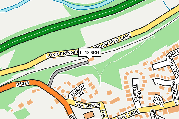 LL12 8RH map - OS OpenMap – Local (Ordnance Survey)
