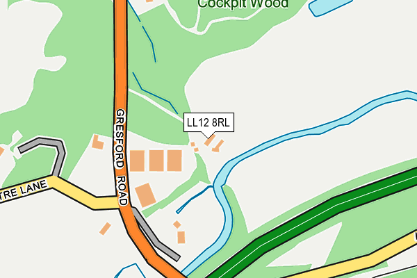LL12 8RL map - OS OpenMap – Local (Ordnance Survey)