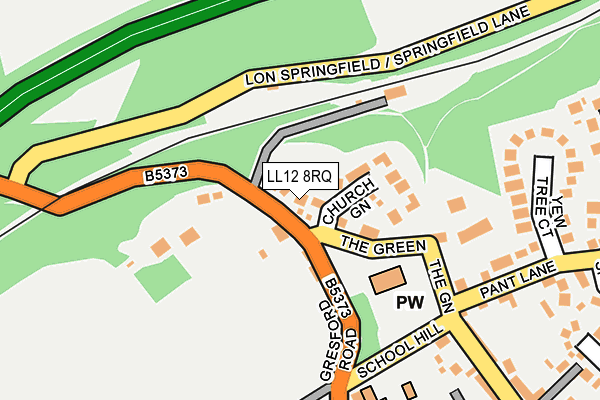 LL12 8RQ map - OS OpenMap – Local (Ordnance Survey)