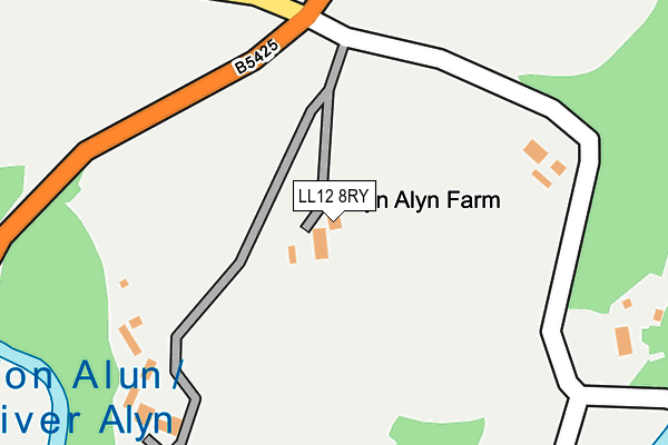 LL12 8RY map - OS OpenMap – Local (Ordnance Survey)