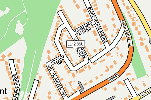 LL12 8SU map - OS OpenMap – Local (Ordnance Survey)
