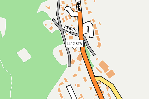 LL12 8TA map - OS OpenMap – Local (Ordnance Survey)