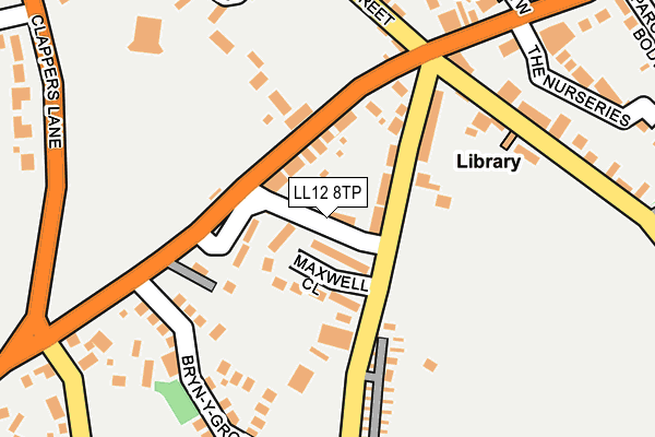 LL12 8TP map - OS OpenMap – Local (Ordnance Survey)