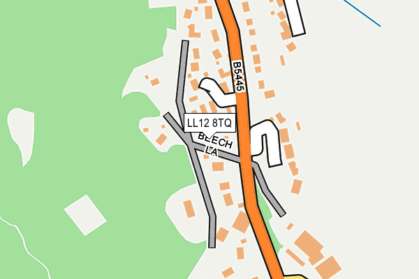 LL12 8TQ map - OS OpenMap – Local (Ordnance Survey)