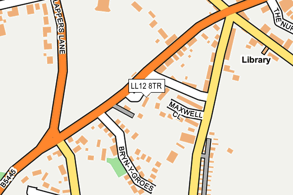 LL12 8TR map - OS OpenMap – Local (Ordnance Survey)