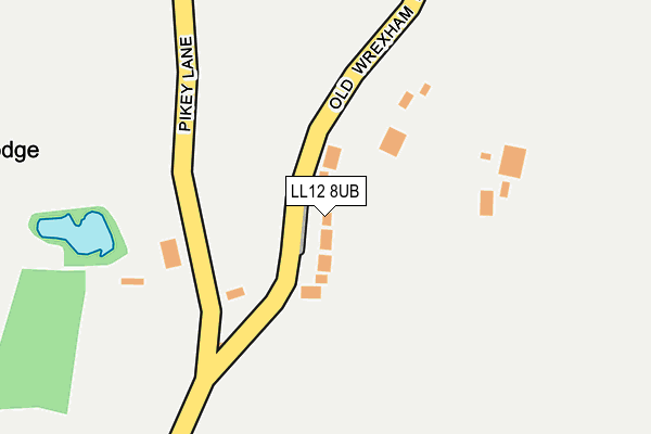 LL12 8UB map - OS OpenMap – Local (Ordnance Survey)