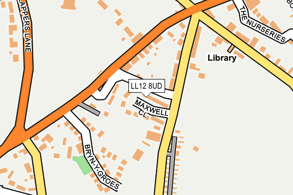 LL12 8UD map - OS OpenMap – Local (Ordnance Survey)