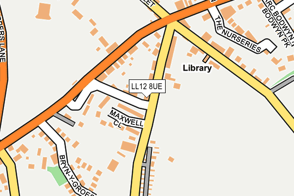 LL12 8UE map - OS OpenMap – Local (Ordnance Survey)