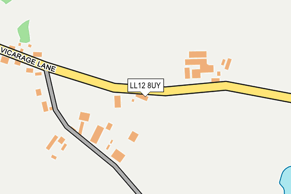 LL12 8UY map - OS OpenMap – Local (Ordnance Survey)