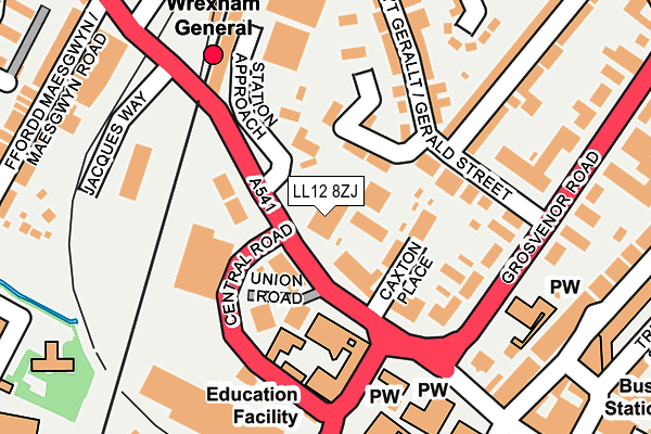 LL12 8ZJ map - OS OpenMap – Local (Ordnance Survey)