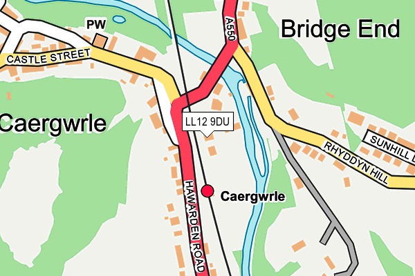 LL12 9DU map - OS OpenMap – Local (Ordnance Survey)