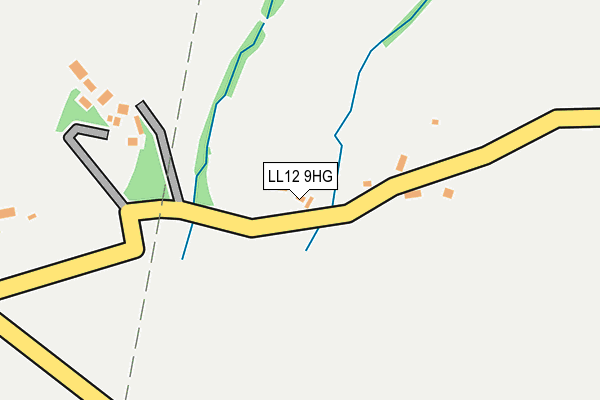 LL12 9HG map - OS OpenMap – Local (Ordnance Survey)