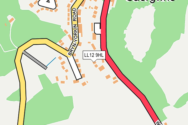 LL12 9HL map - OS OpenMap – Local (Ordnance Survey)