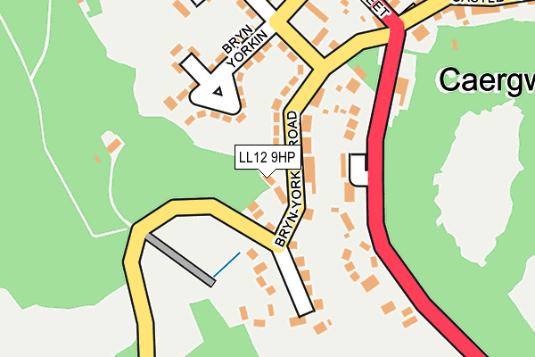 LL12 9HP map - OS OpenMap – Local (Ordnance Survey)