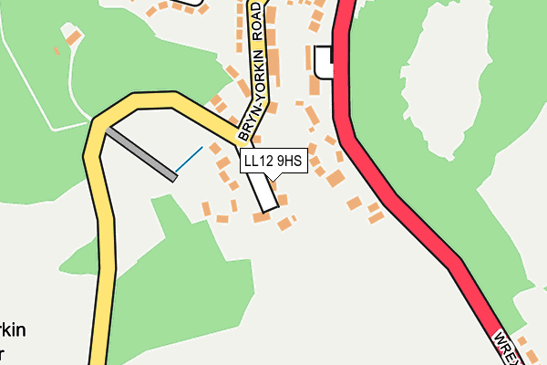 LL12 9HS map - OS OpenMap – Local (Ordnance Survey)