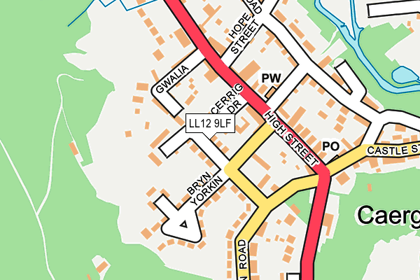 LL12 9LF map - OS OpenMap – Local (Ordnance Survey)