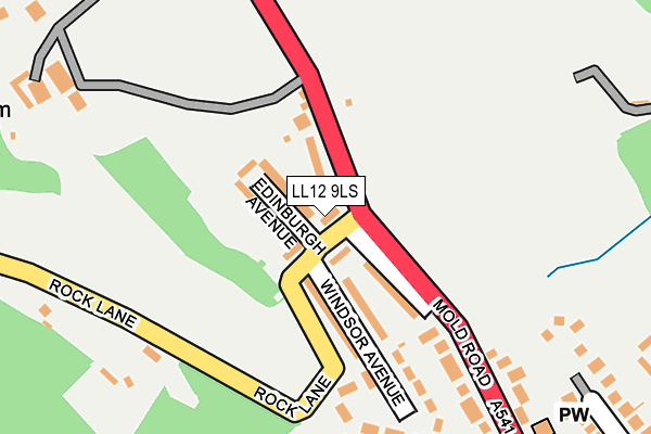 LL12 9LS map - OS OpenMap – Local (Ordnance Survey)