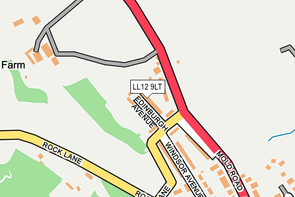 LL12 9LT map - OS OpenMap – Local (Ordnance Survey)