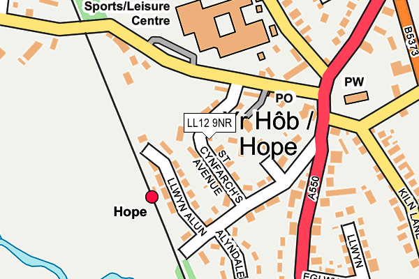 LL12 9NR map - OS OpenMap – Local (Ordnance Survey)