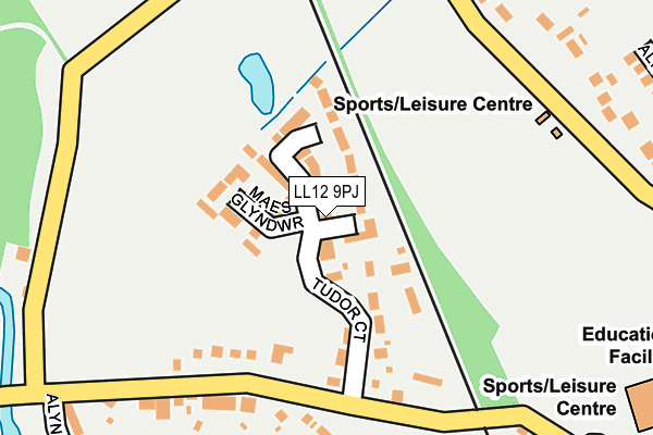 LL12 9PJ map - OS OpenMap – Local (Ordnance Survey)