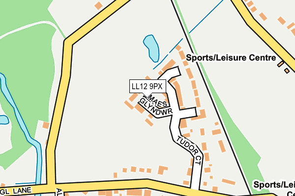 LL12 9PX map - OS OpenMap – Local (Ordnance Survey)