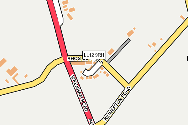 LL12 9RH map - OS OpenMap – Local (Ordnance Survey)