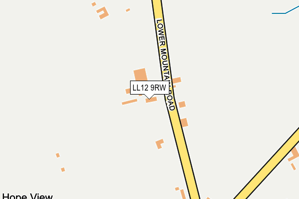LL12 9RW map - OS OpenMap – Local (Ordnance Survey)