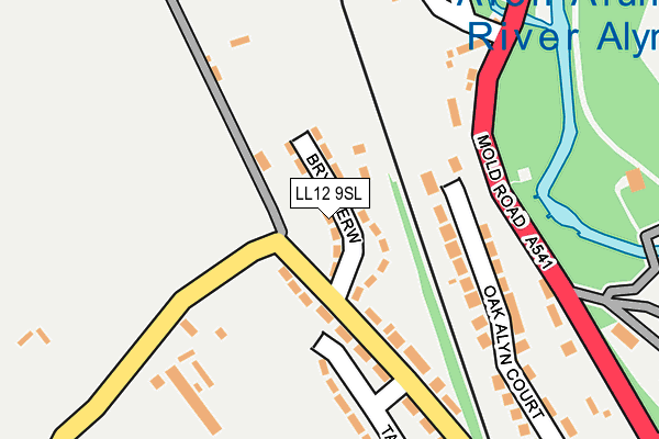 LL12 9SL map - OS OpenMap – Local (Ordnance Survey)