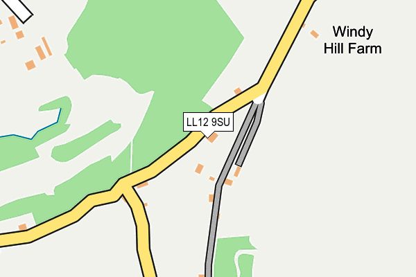 LL12 9SU map - OS OpenMap – Local (Ordnance Survey)
