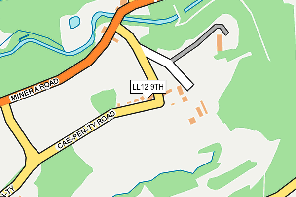 LL12 9TH map - OS OpenMap – Local (Ordnance Survey)
