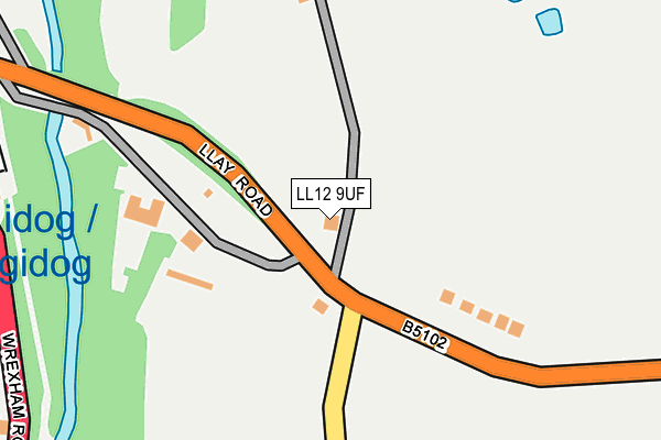 LL12 9UF map - OS OpenMap – Local (Ordnance Survey)