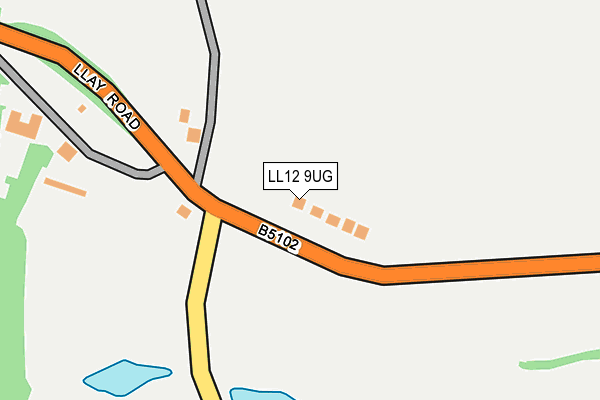 LL12 9UG map - OS OpenMap – Local (Ordnance Survey)