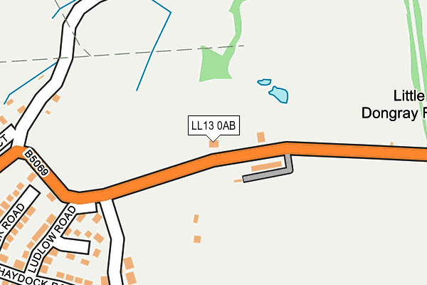 LL13 0AB map - OS OpenMap – Local (Ordnance Survey)