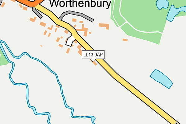 LL13 0AP map - OS OpenMap – Local (Ordnance Survey)