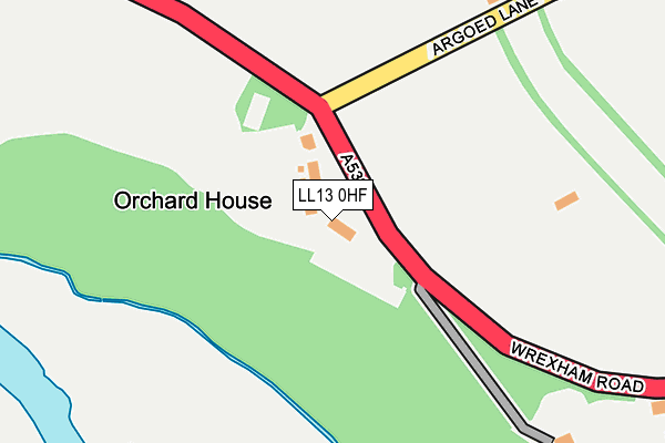 LL13 0HF map - OS OpenMap – Local (Ordnance Survey)