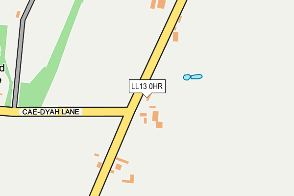 LL13 0HR map - OS OpenMap – Local (Ordnance Survey)
