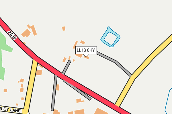 LL13 0HY map - OS OpenMap – Local (Ordnance Survey)