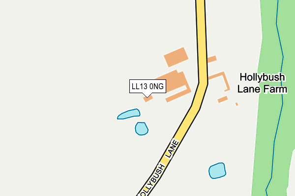 LL13 0NG map - OS OpenMap – Local (Ordnance Survey)