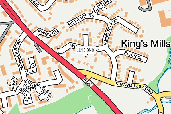 LL13 0NX map - OS OpenMap – Local (Ordnance Survey)