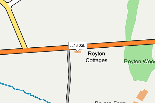 LL13 0SL map - OS OpenMap – Local (Ordnance Survey)