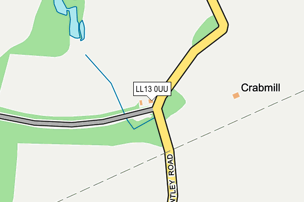 LL13 0UU map - OS OpenMap – Local (Ordnance Survey)