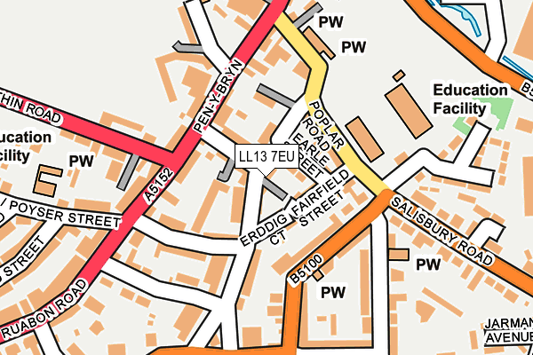 LL13 7EU map - OS OpenMap – Local (Ordnance Survey)