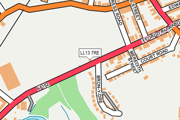 LL13 7RE map - OS OpenMap – Local (Ordnance Survey)