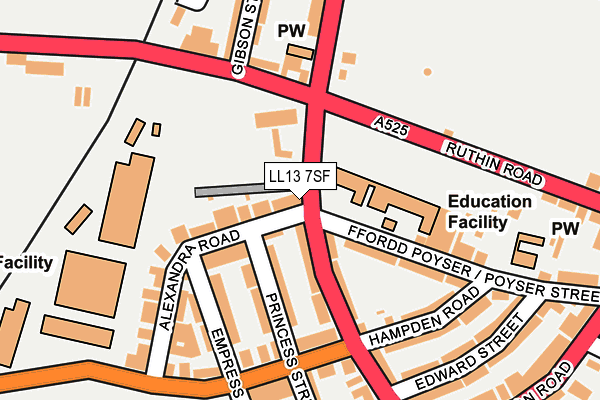 LL13 7SF map - OS OpenMap – Local (Ordnance Survey)